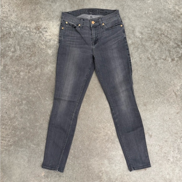 7‎ for all man kind grey skinny jeans - Picture 3 of 6